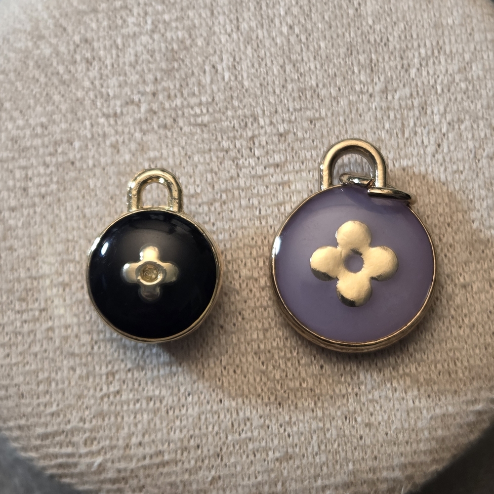 Gold and Purple Charms